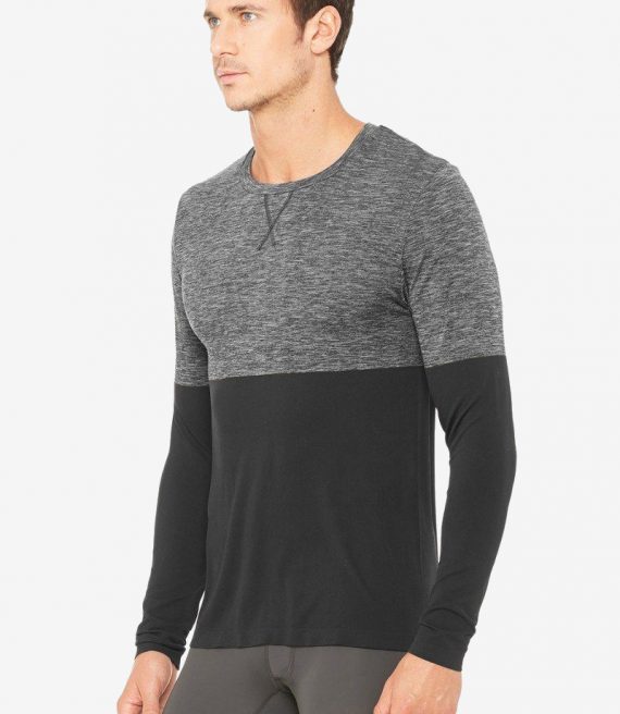 Amplify Seamless Long Sleeve - Hunter Heather